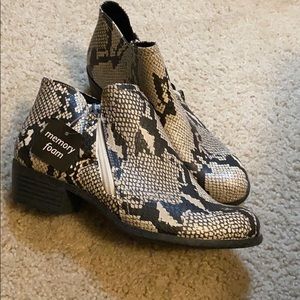 Animal Print Ankle Booties